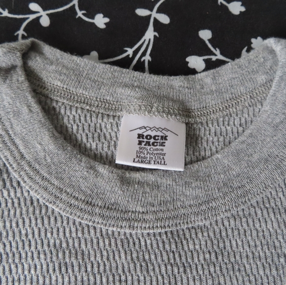 rock face thermal long sleeve shirt sweater L tall - Picture 3 of 5